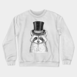 Raccoon gentleman Crewneck Sweatshirt